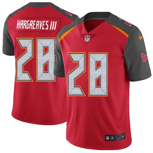 Nike Buccaneers #28 Vernon Hargreaves III Red Team Color Youth Stitched NFL Vapor Untouchable Limited Jersey